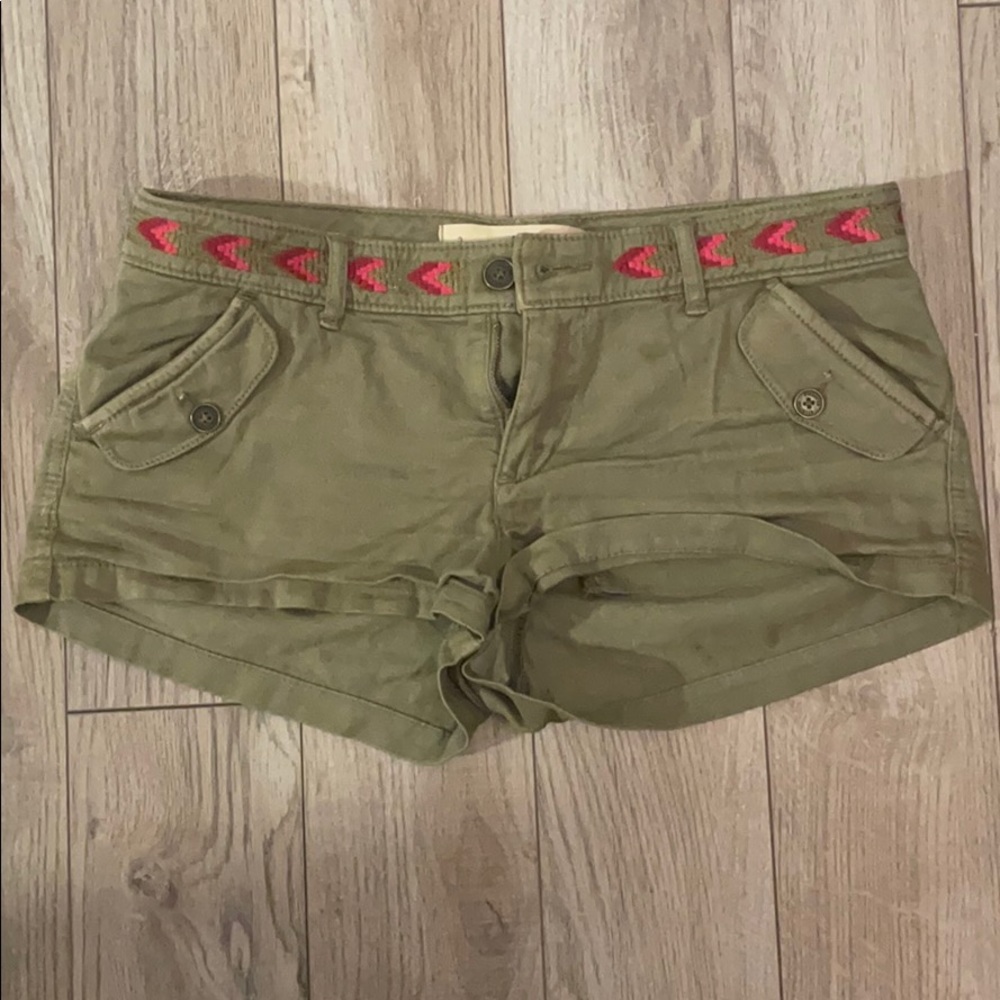 Hollister Green Shorts
